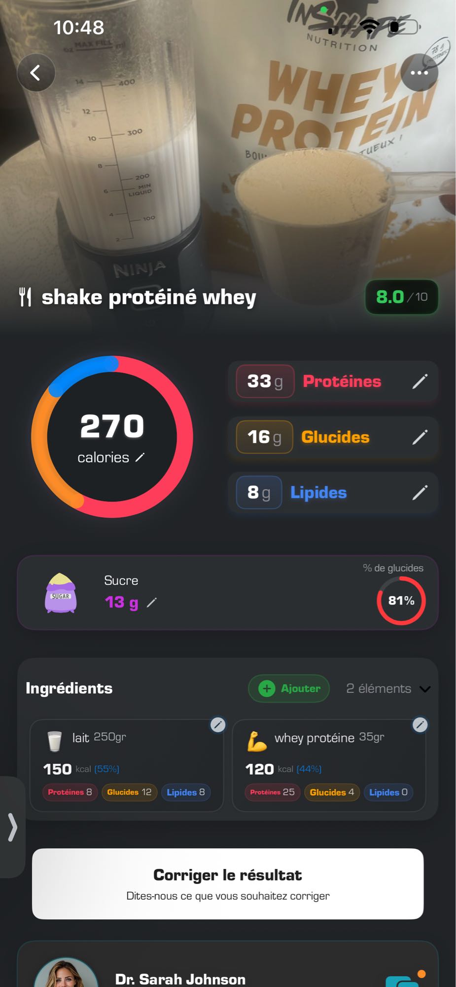 shake protéiné whey