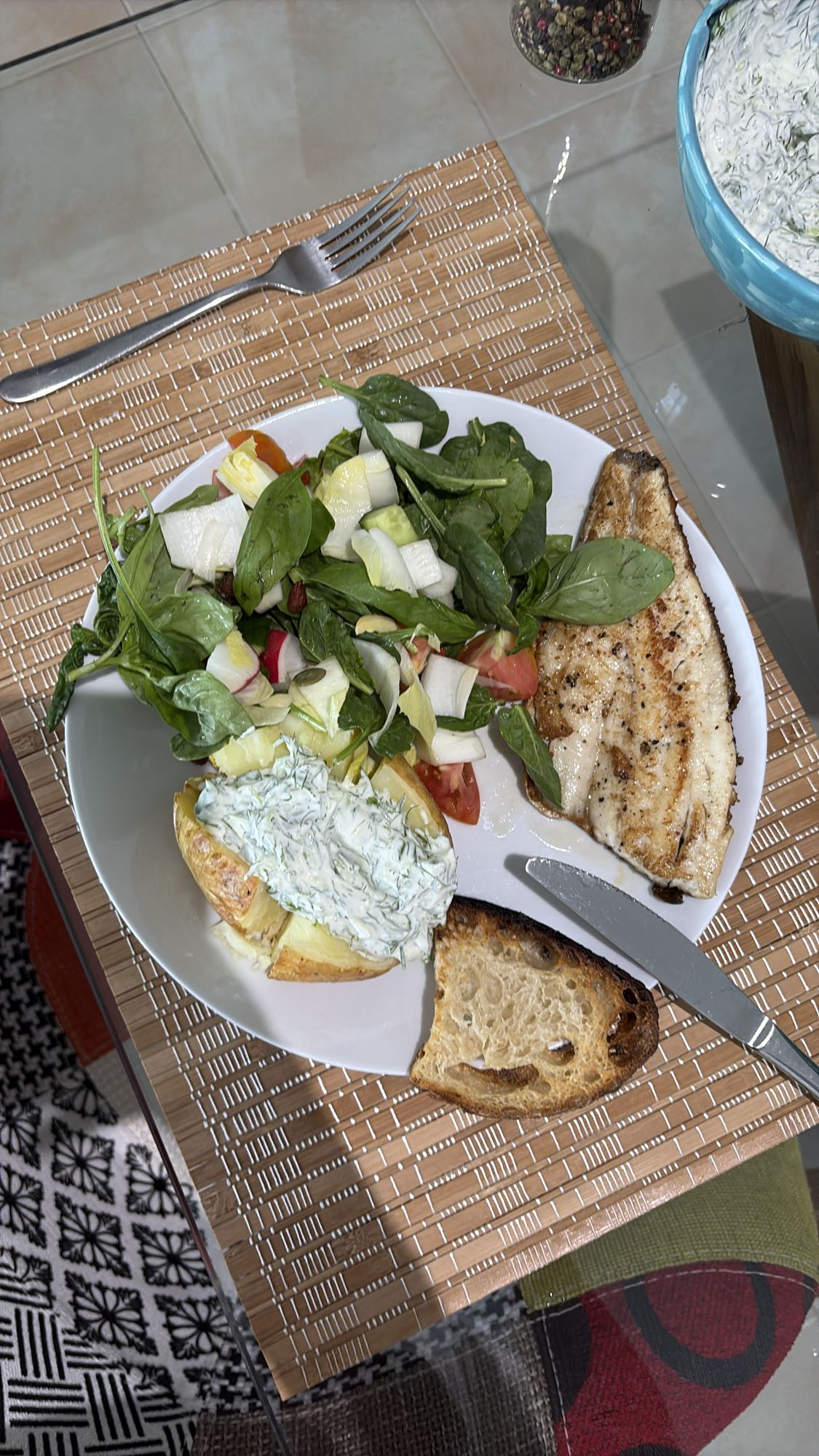 Fish Salad Plate