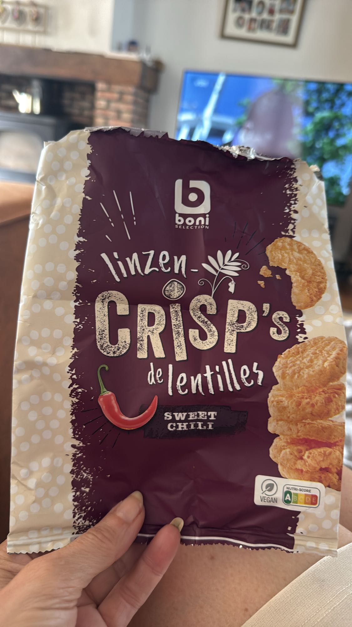 Linzenchips zoete chili
