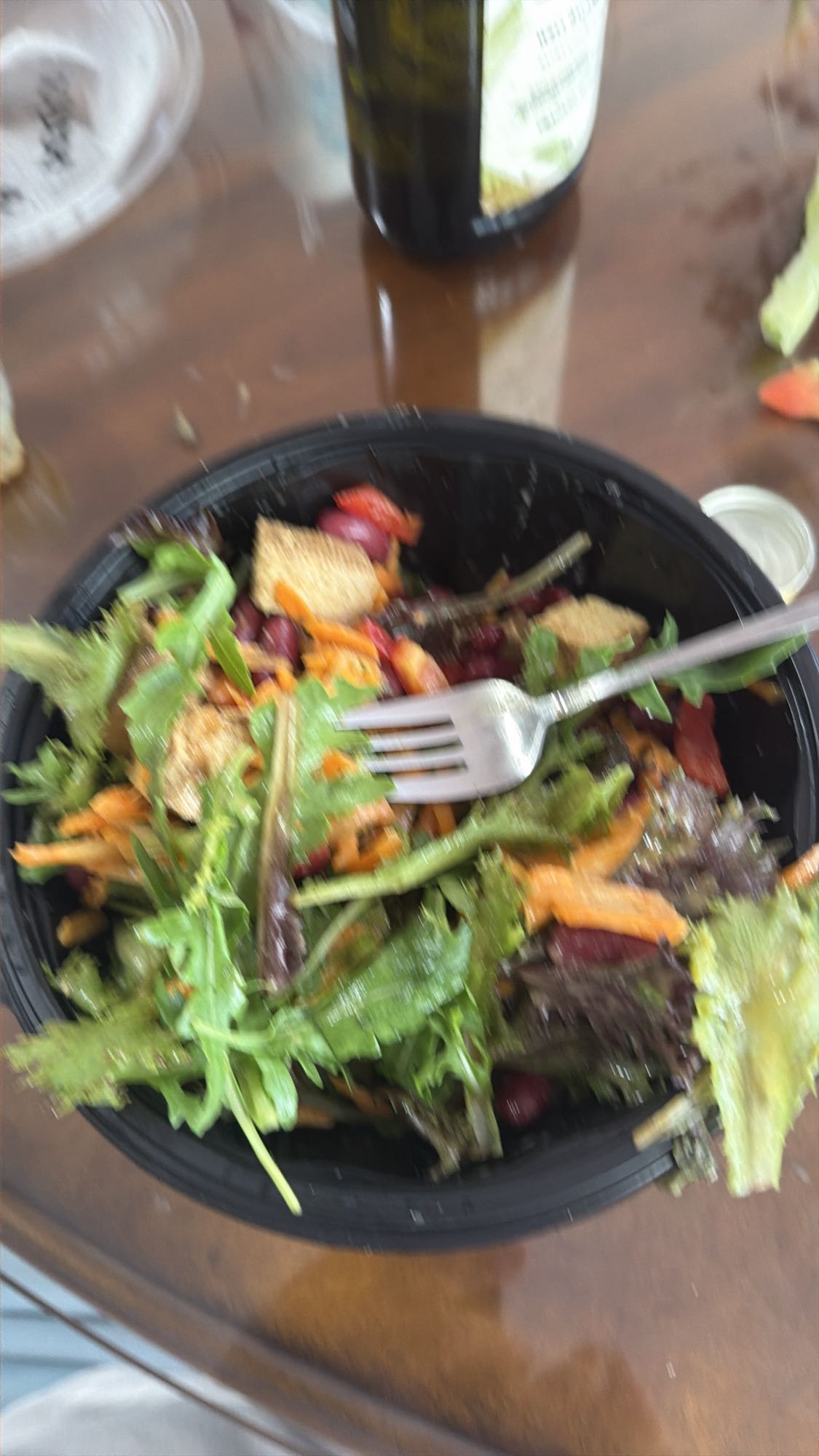 Mixed Green Salad with Tofu