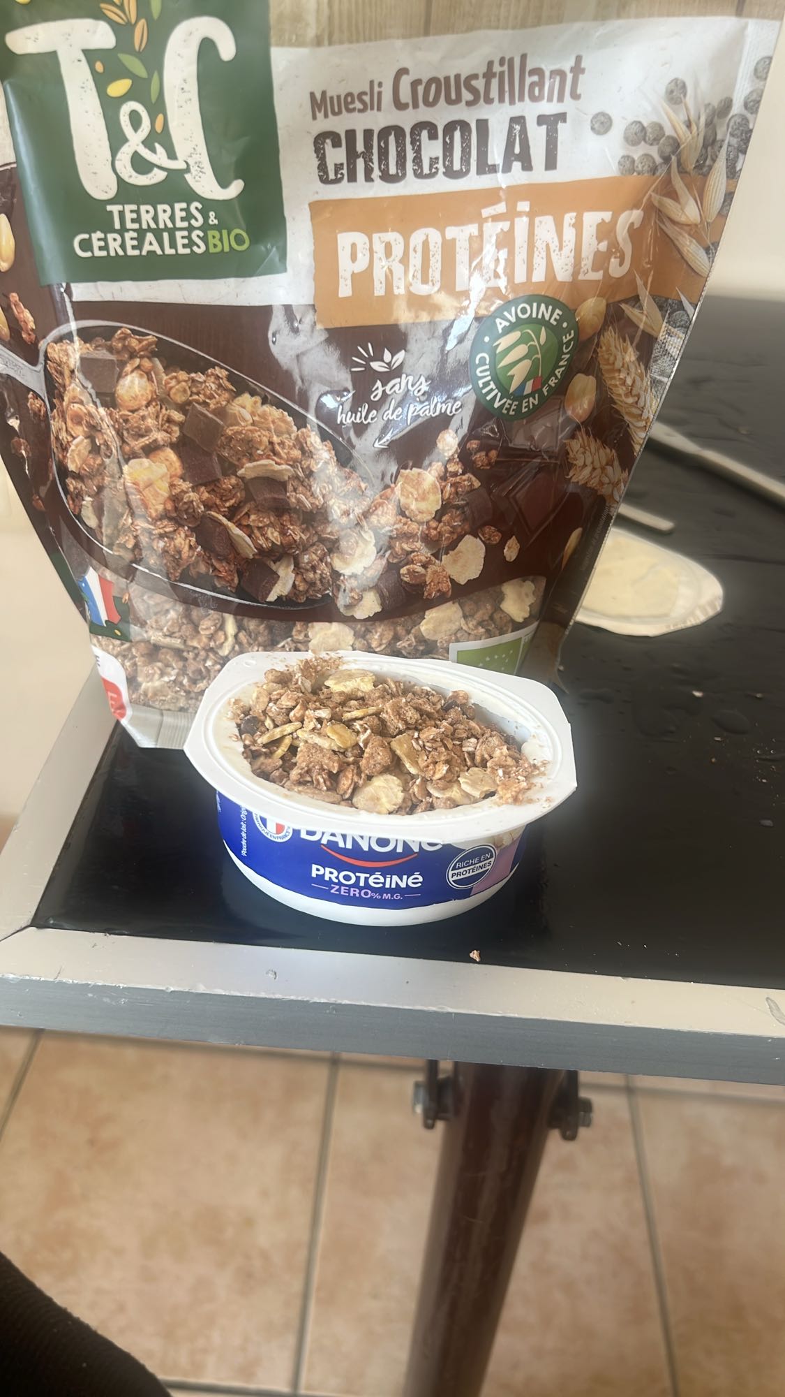 Yaourt protéiné muesli