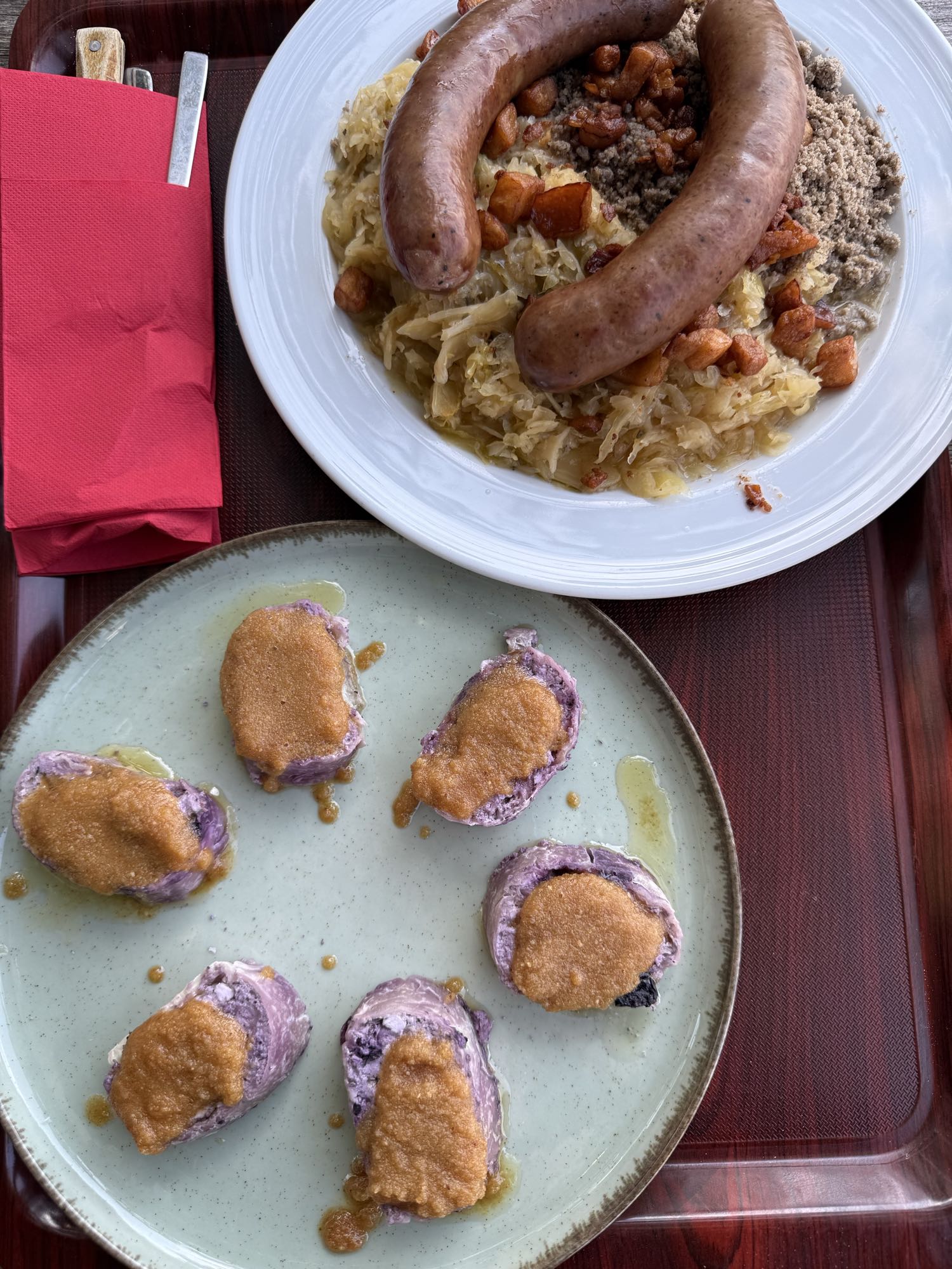 Sausage Sauerkraut Plate