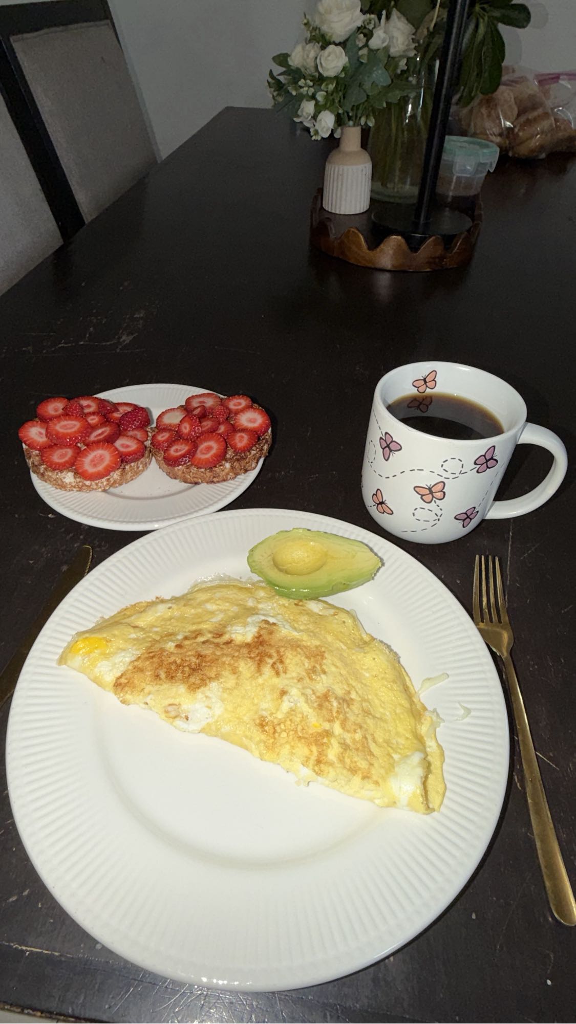 desayuno con omelet
