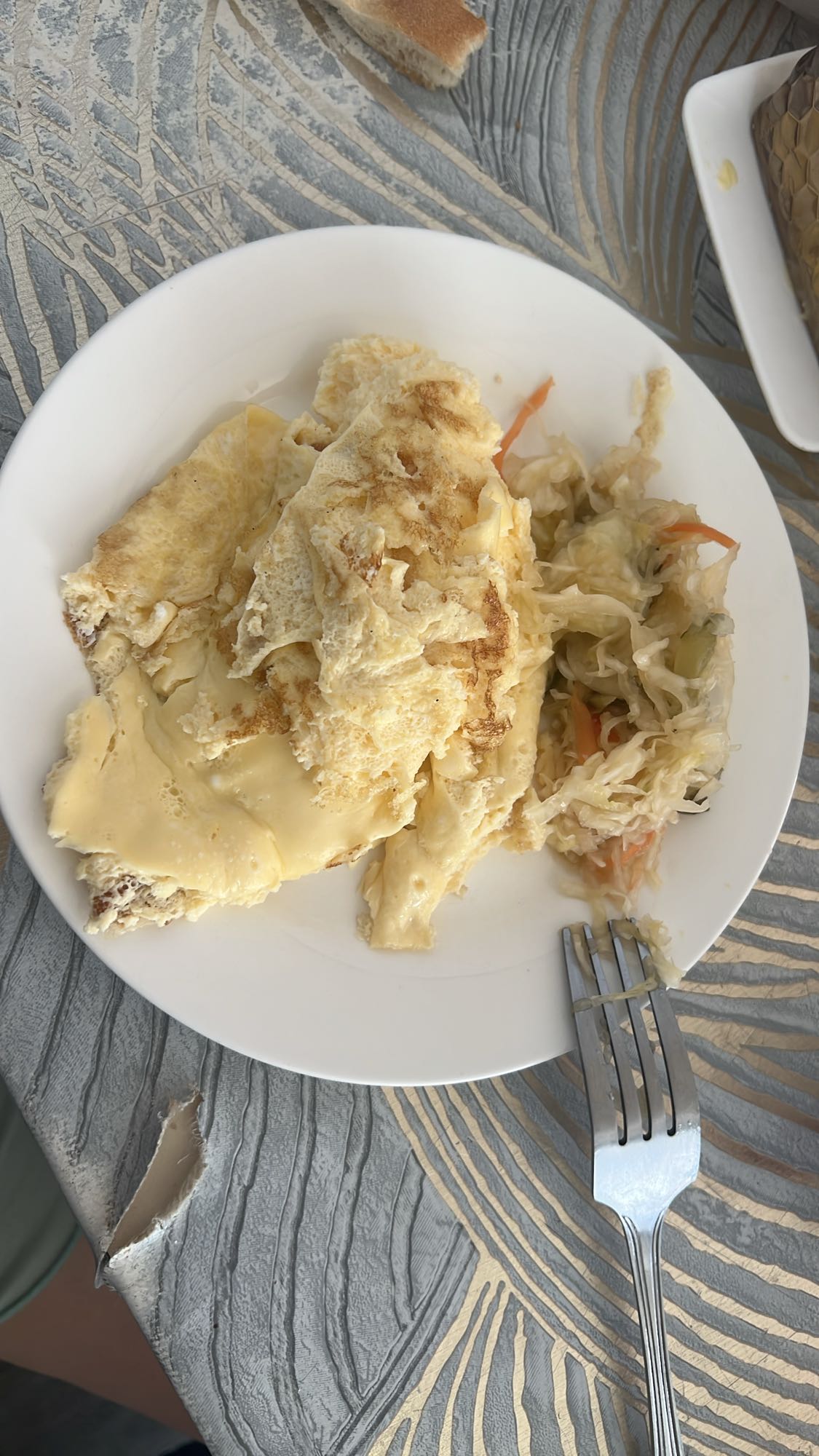 Омлет с капустой