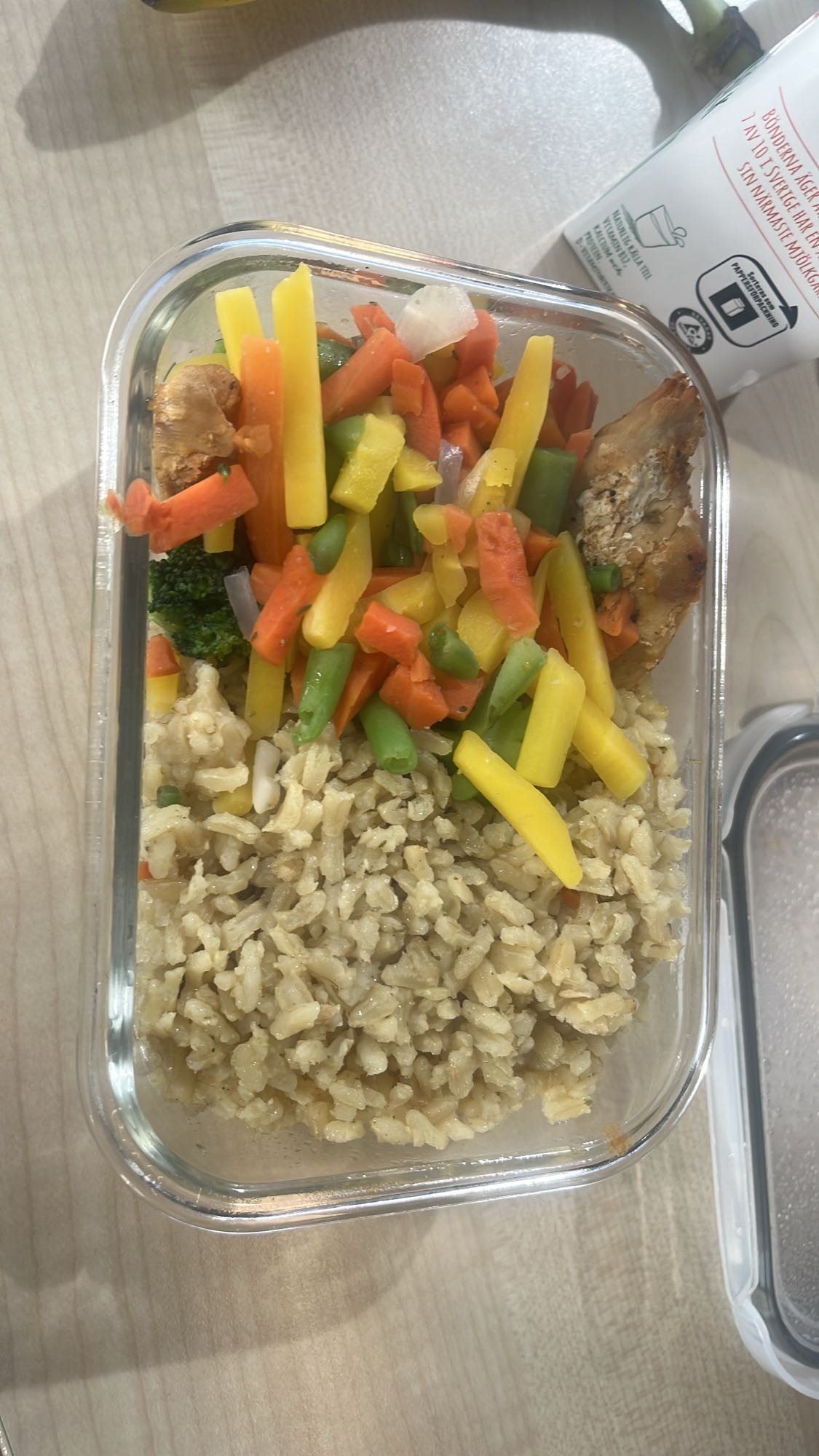 Chicken Rice Veg Bowl