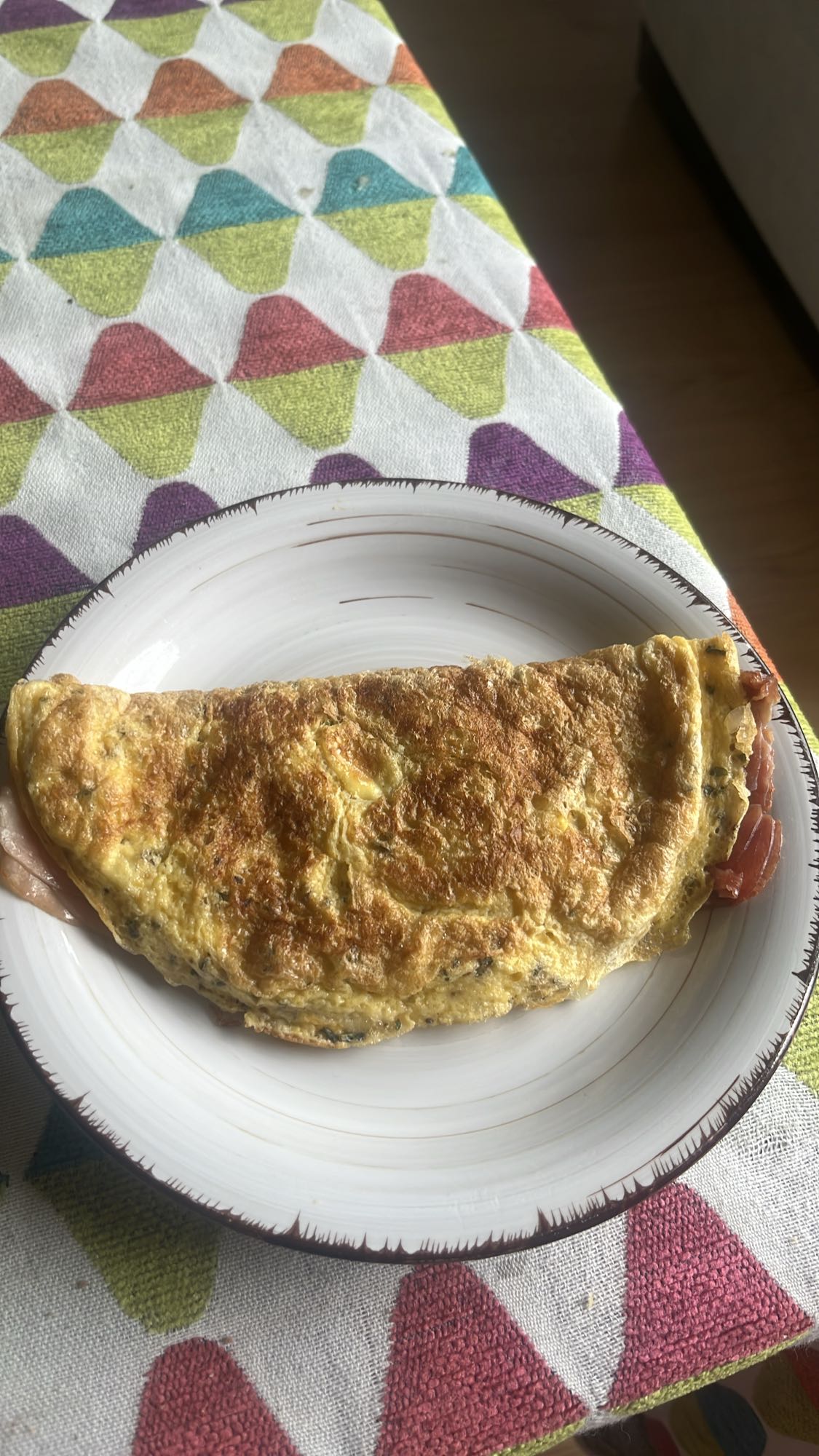 omelet con jamon