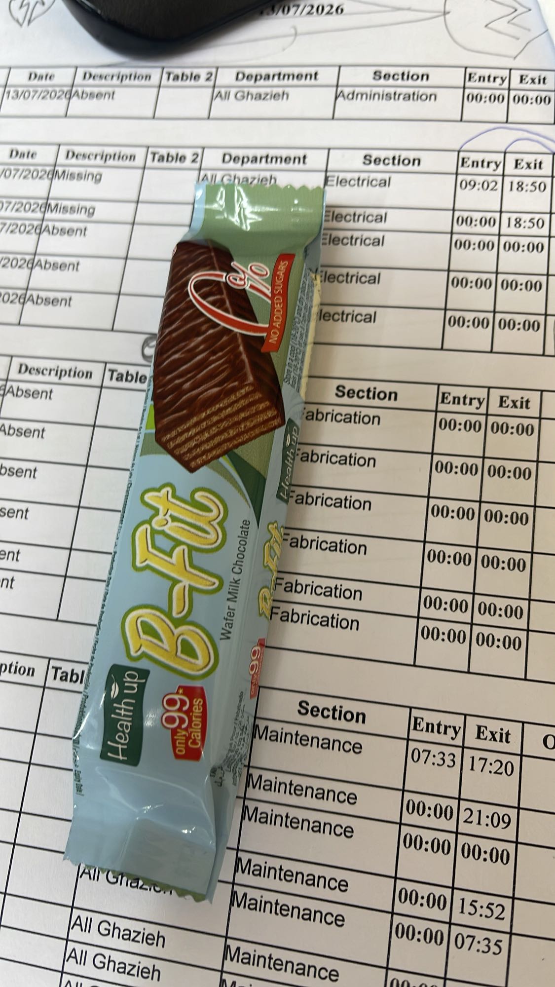 B-Fit Wafer Bar