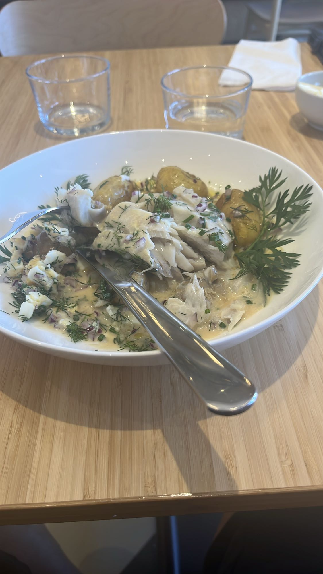 Torsk med potatis