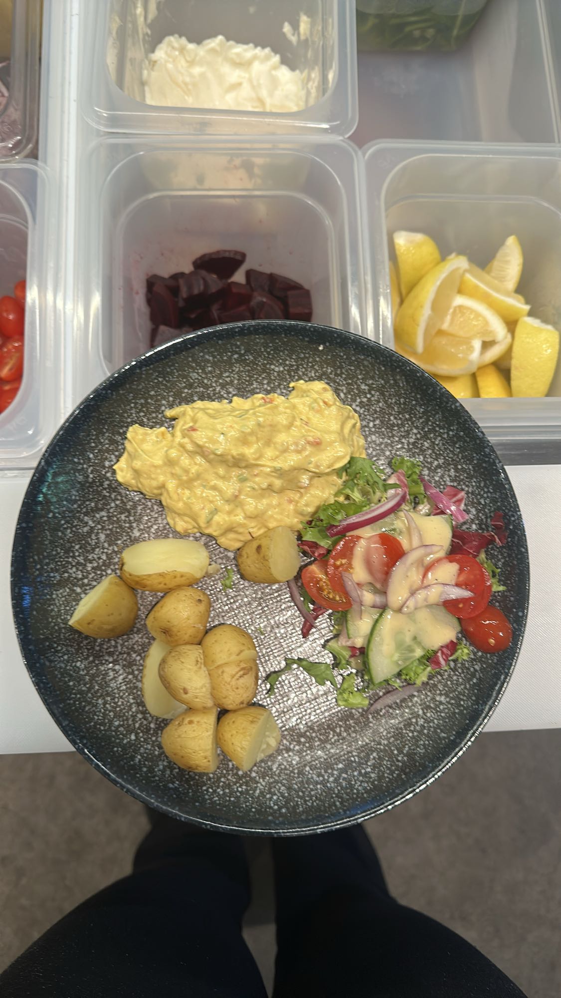 Currykyckling med potatis