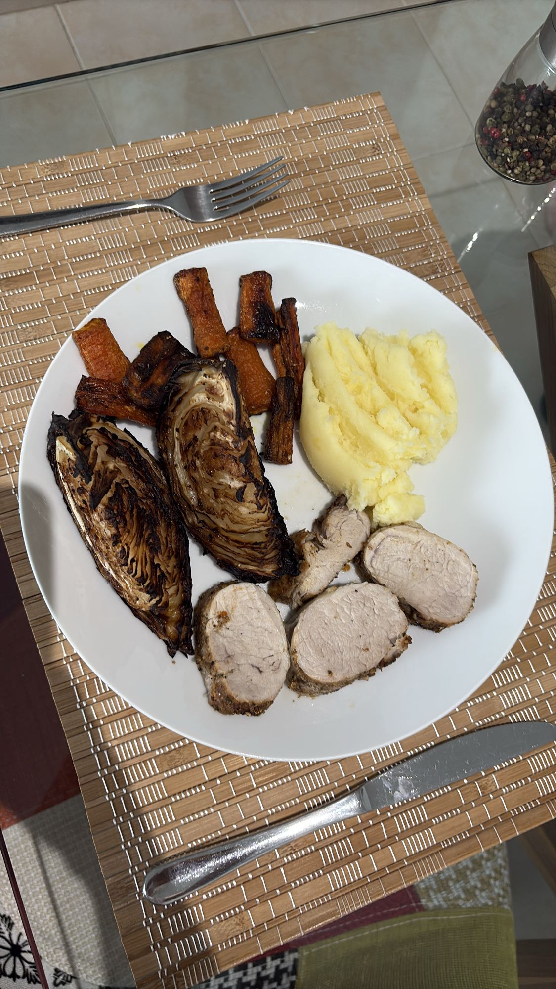Roast Pork Veg Plate