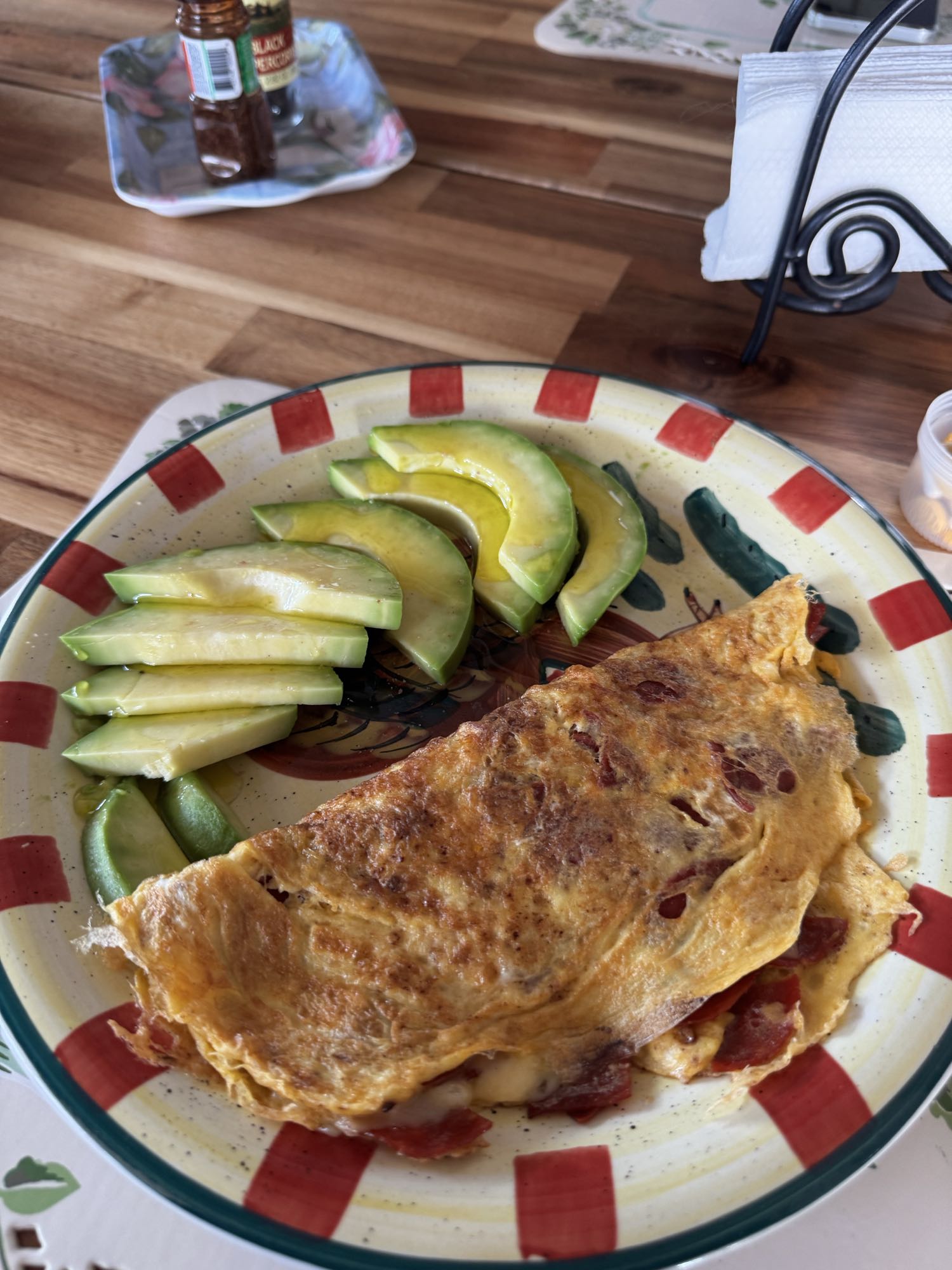 omelet con aguacate