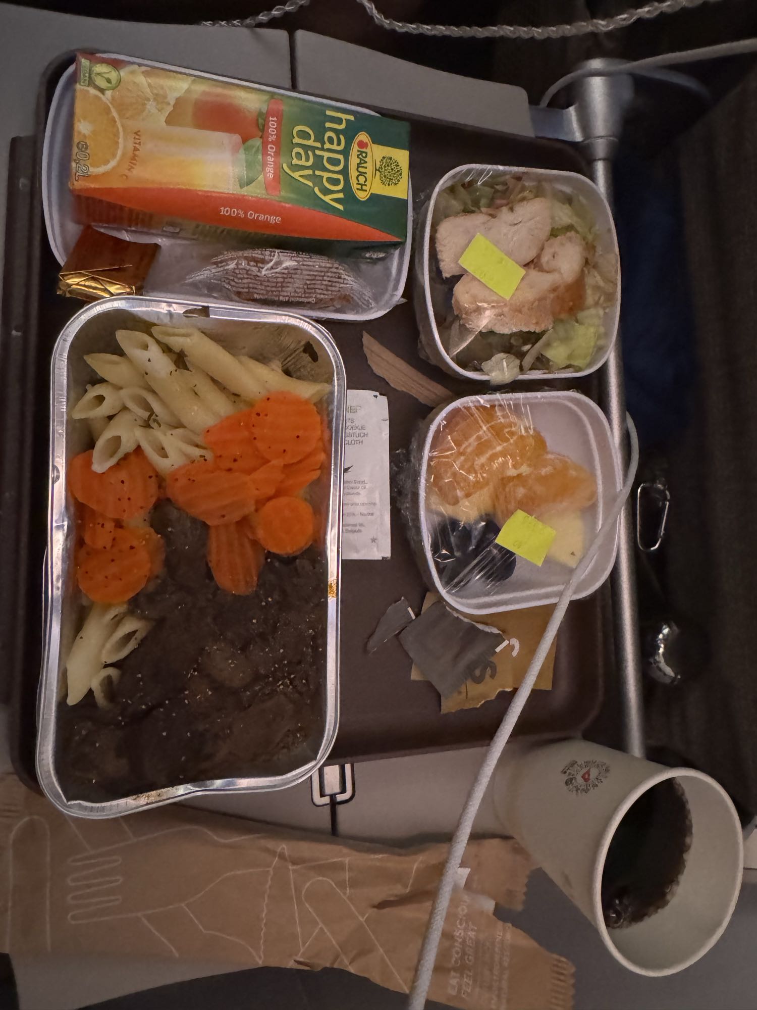Airline Beef Pasta Meal