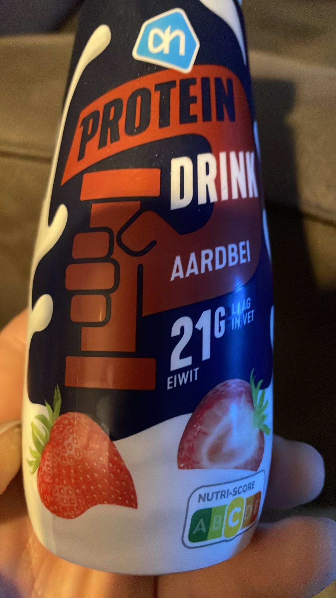 Aardbei proteïnedrank