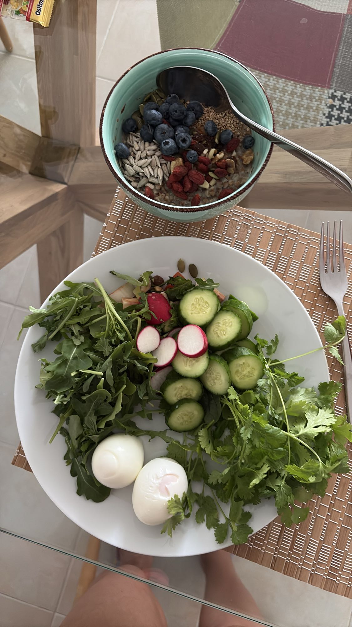 Egg Salad Oat Bowl