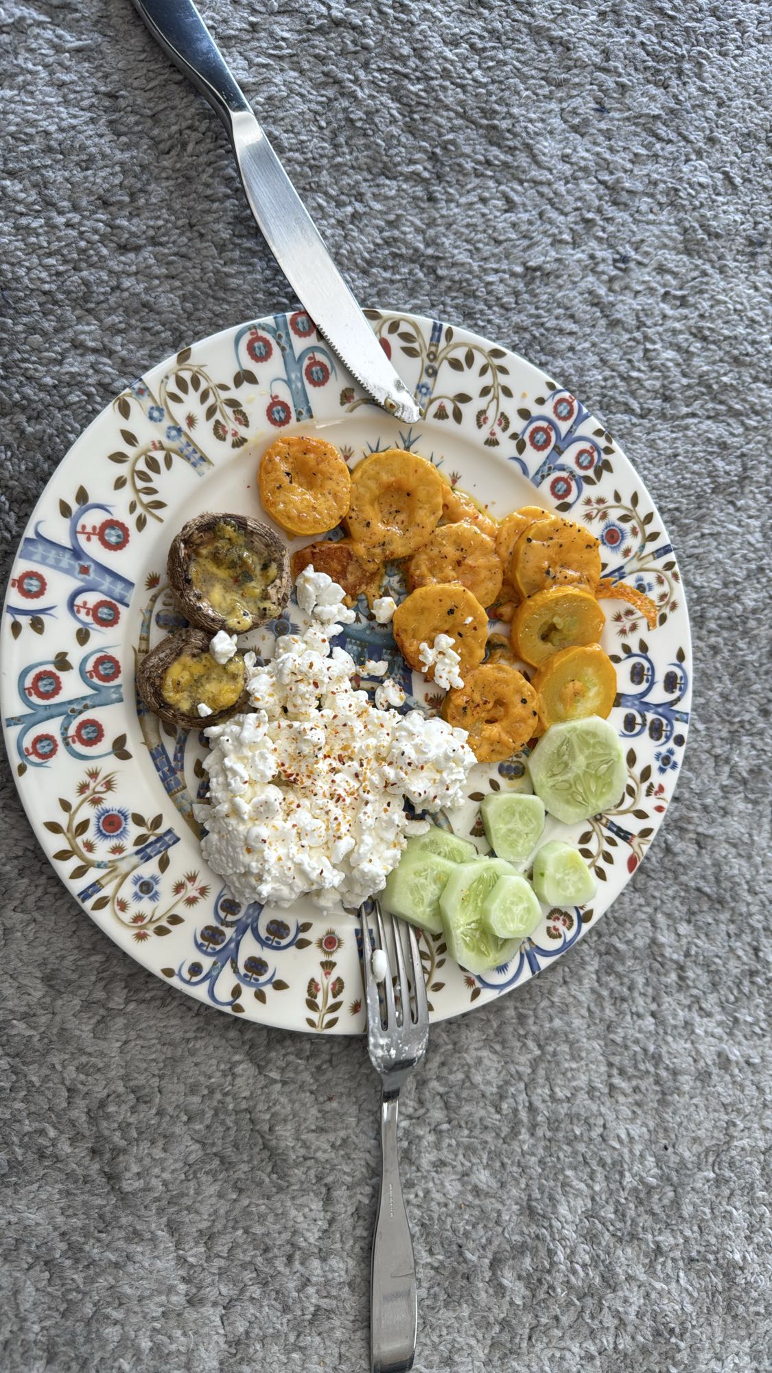 Cottage Cheese Veg Plate