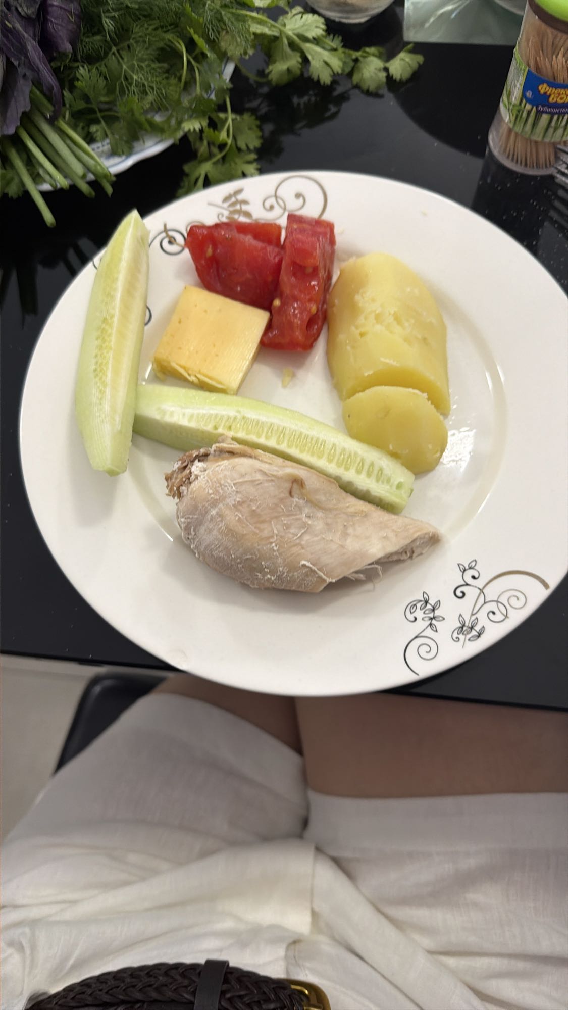 Chicken Potato Plate