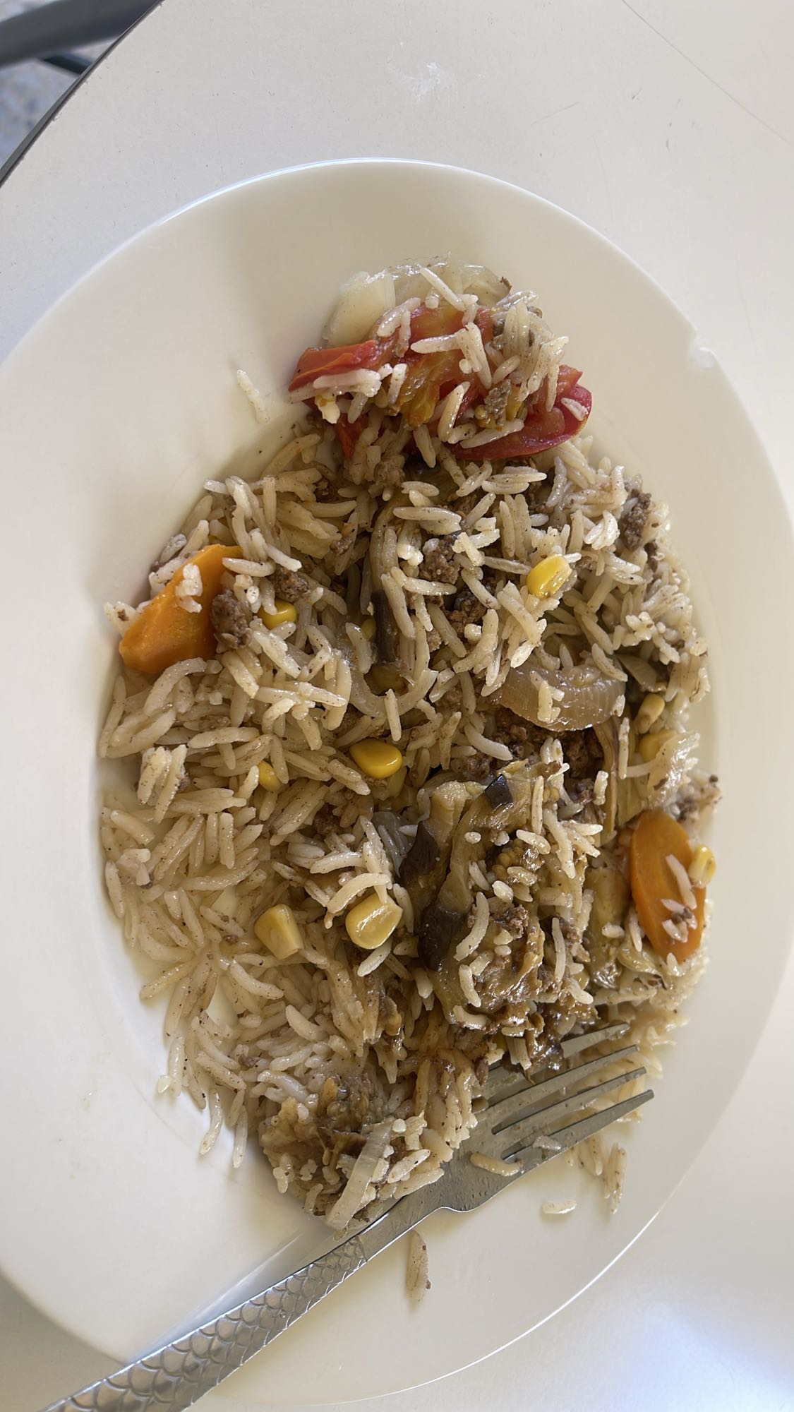 Rice with Beef Veggies