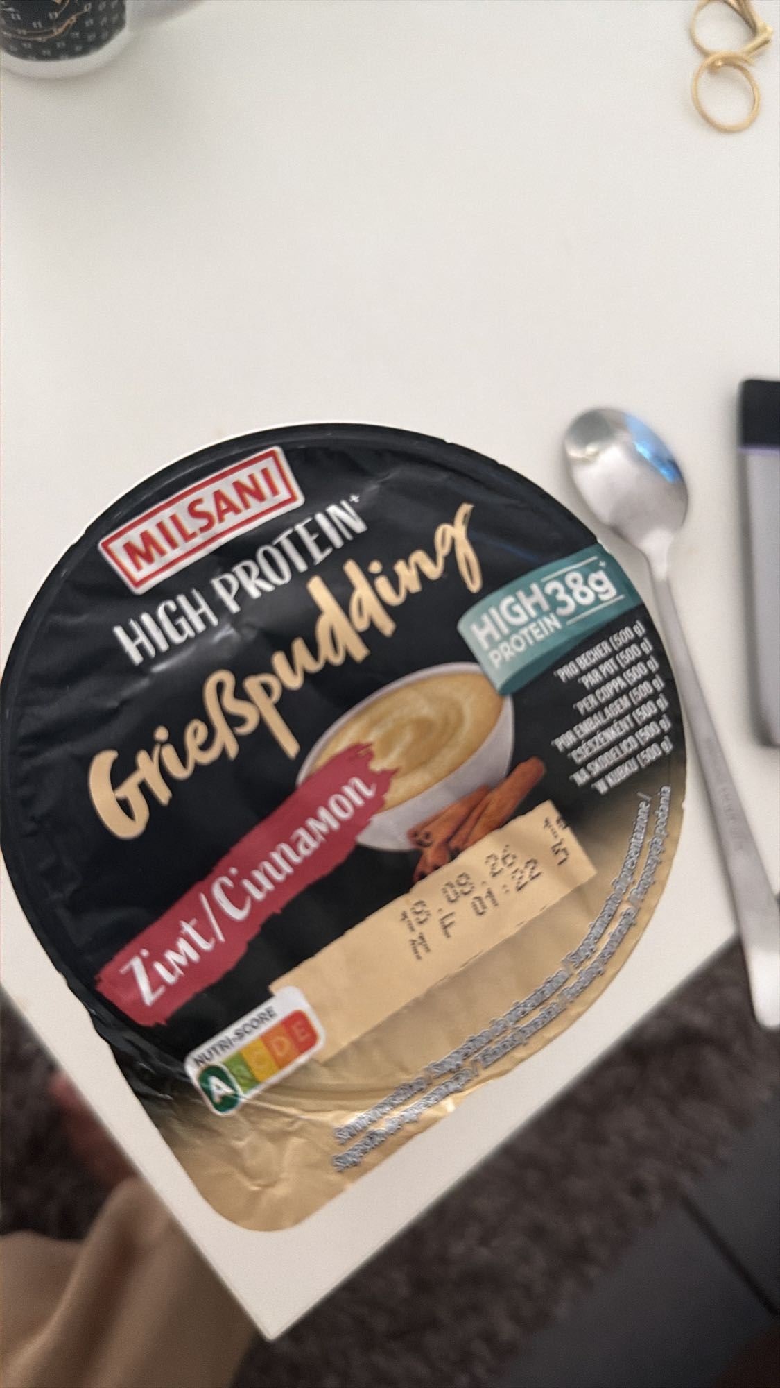 Grießpudding Zimt