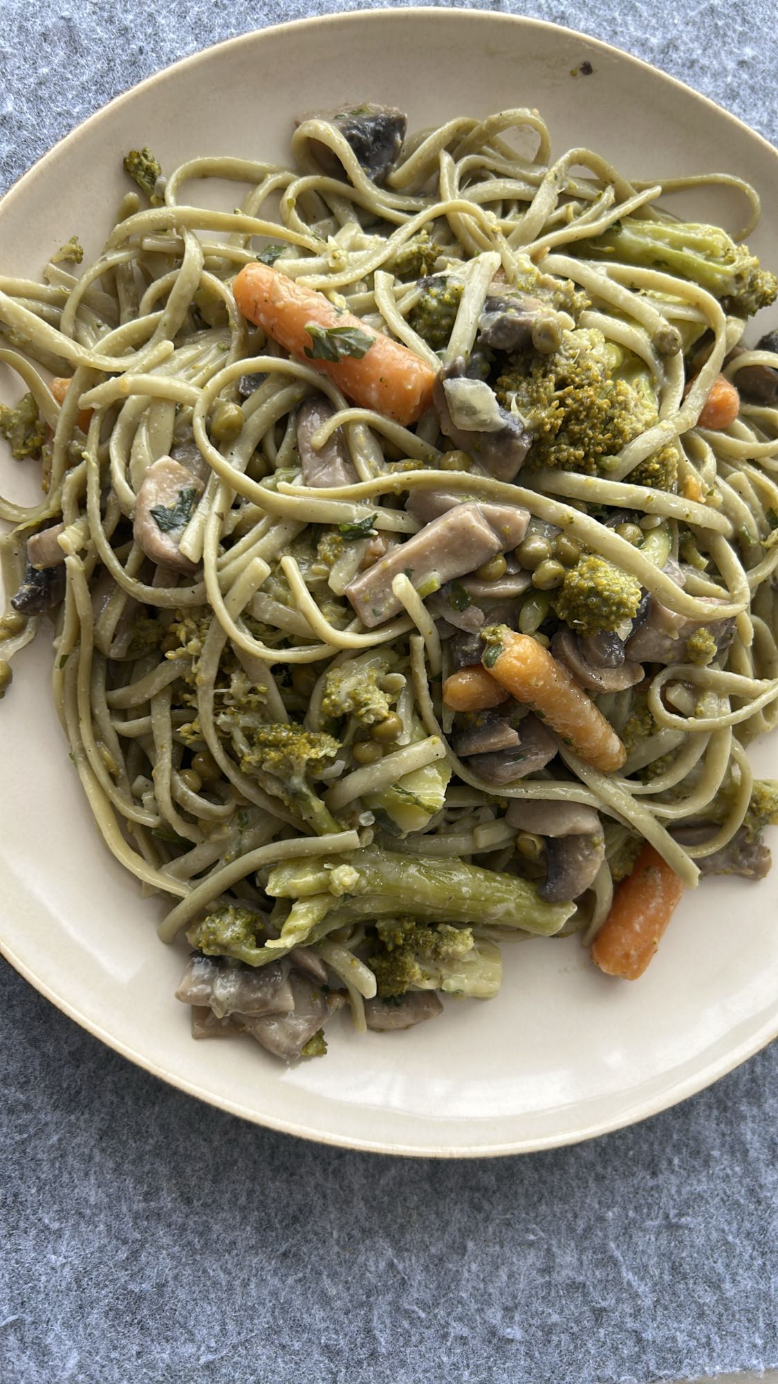 pasta con verduras
