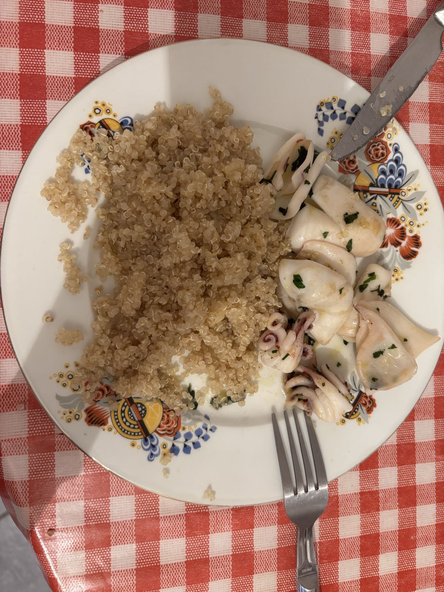 Quinoa et calamars