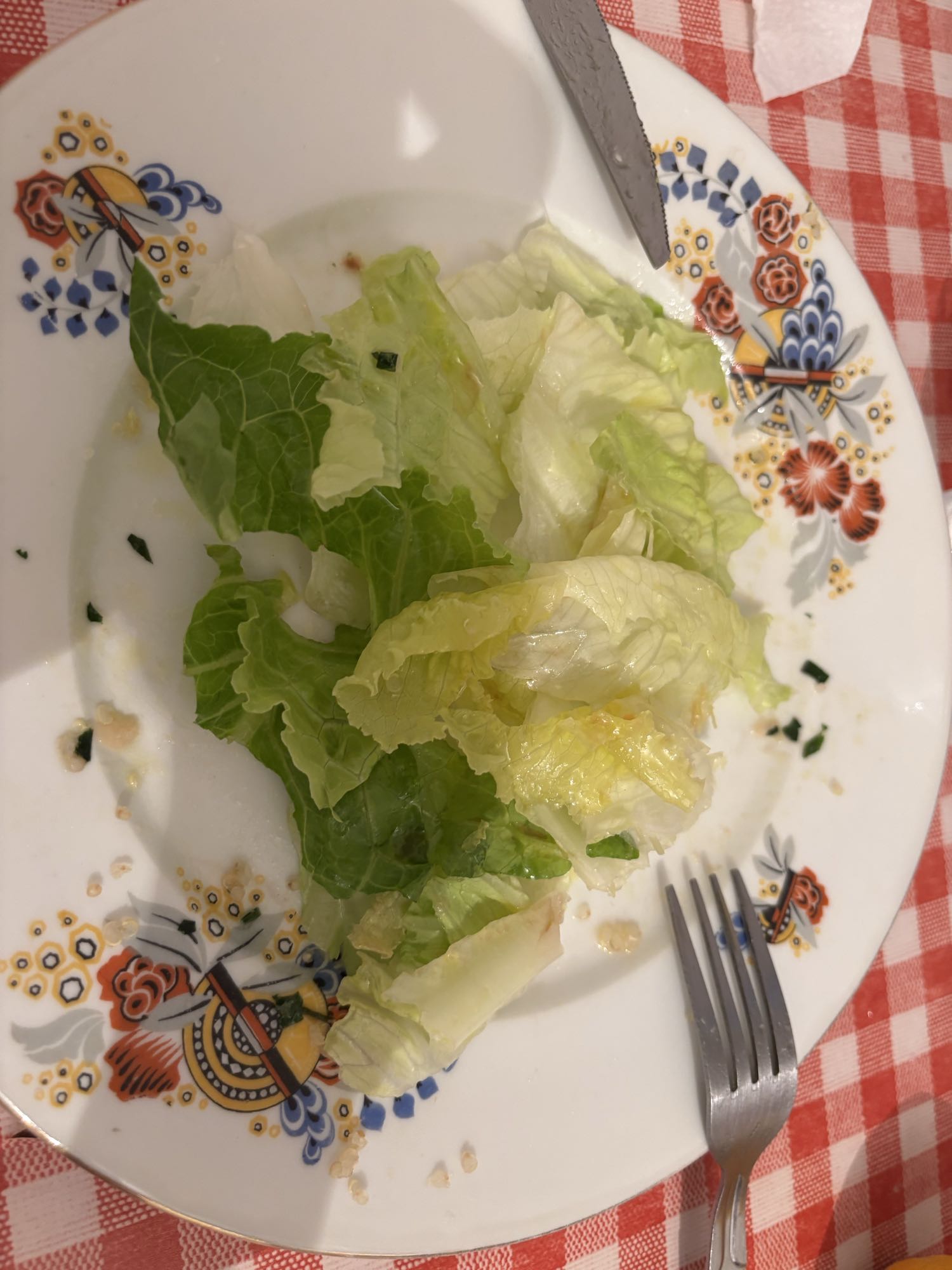 Salade verte simple
