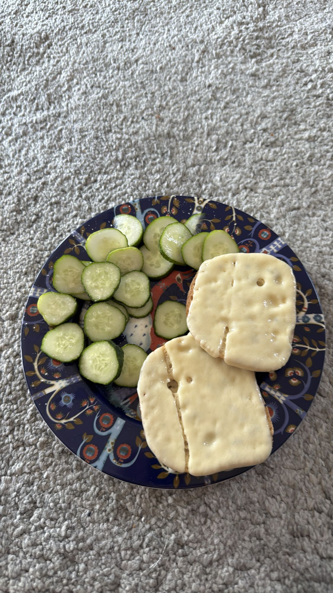 Cheese Toast and Cucumber