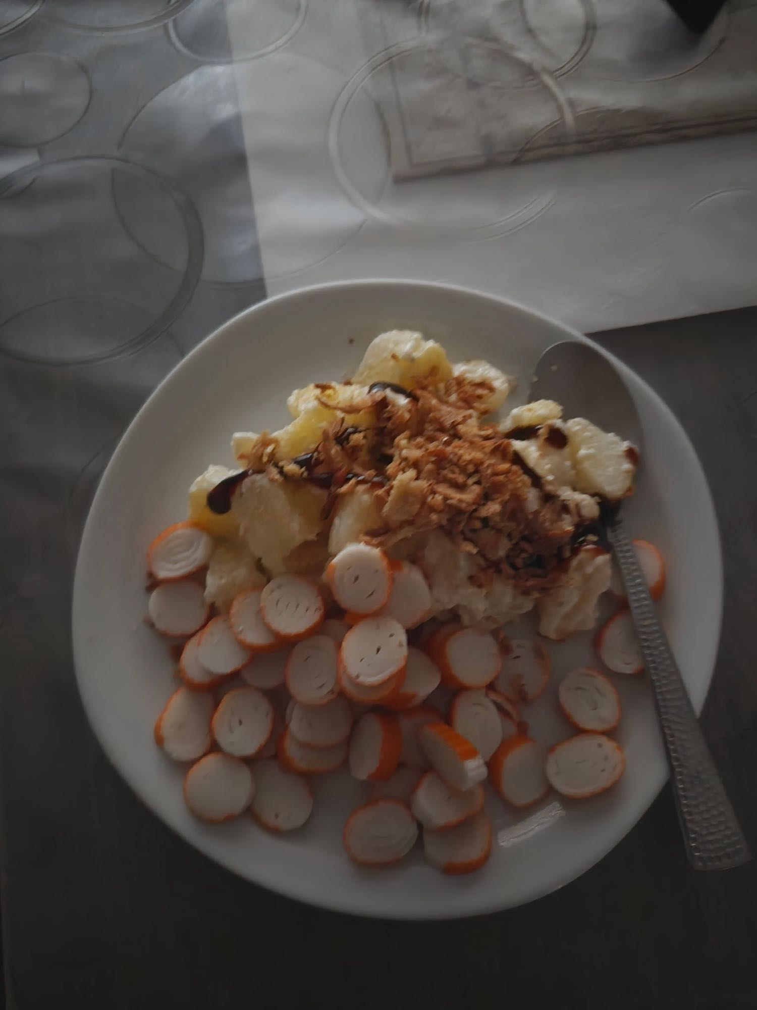 Purée et surimi