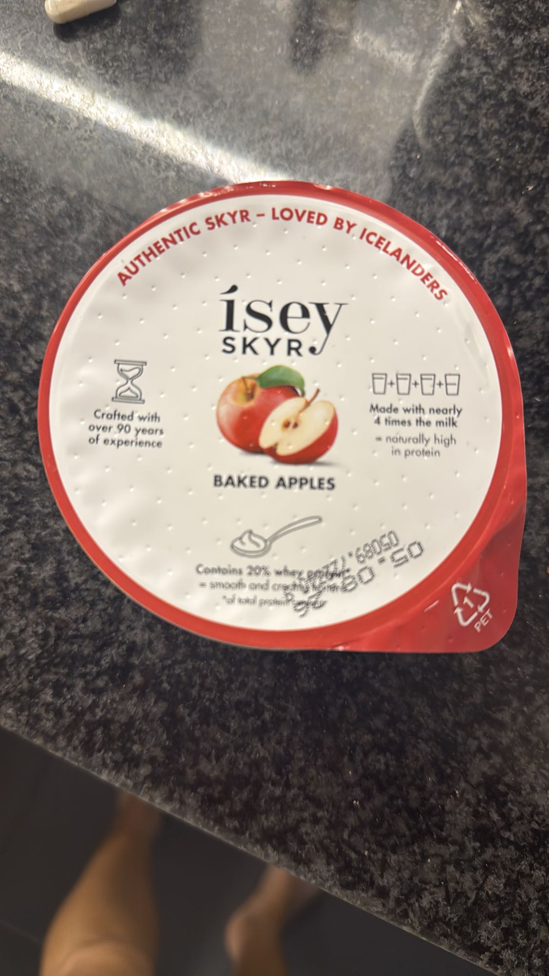 Skyr met gebakken appel
