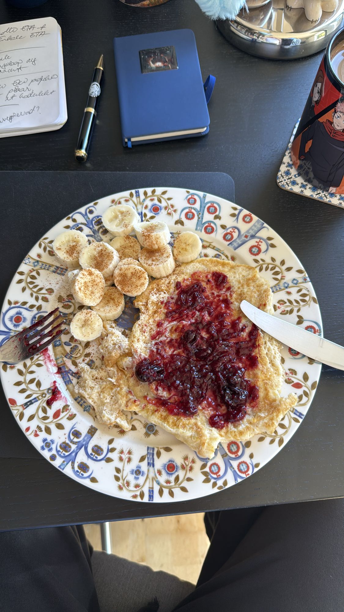 Omelet with Banana Jam