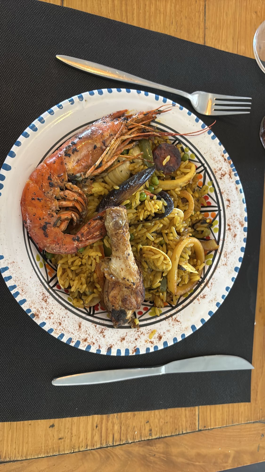 Paella mixte