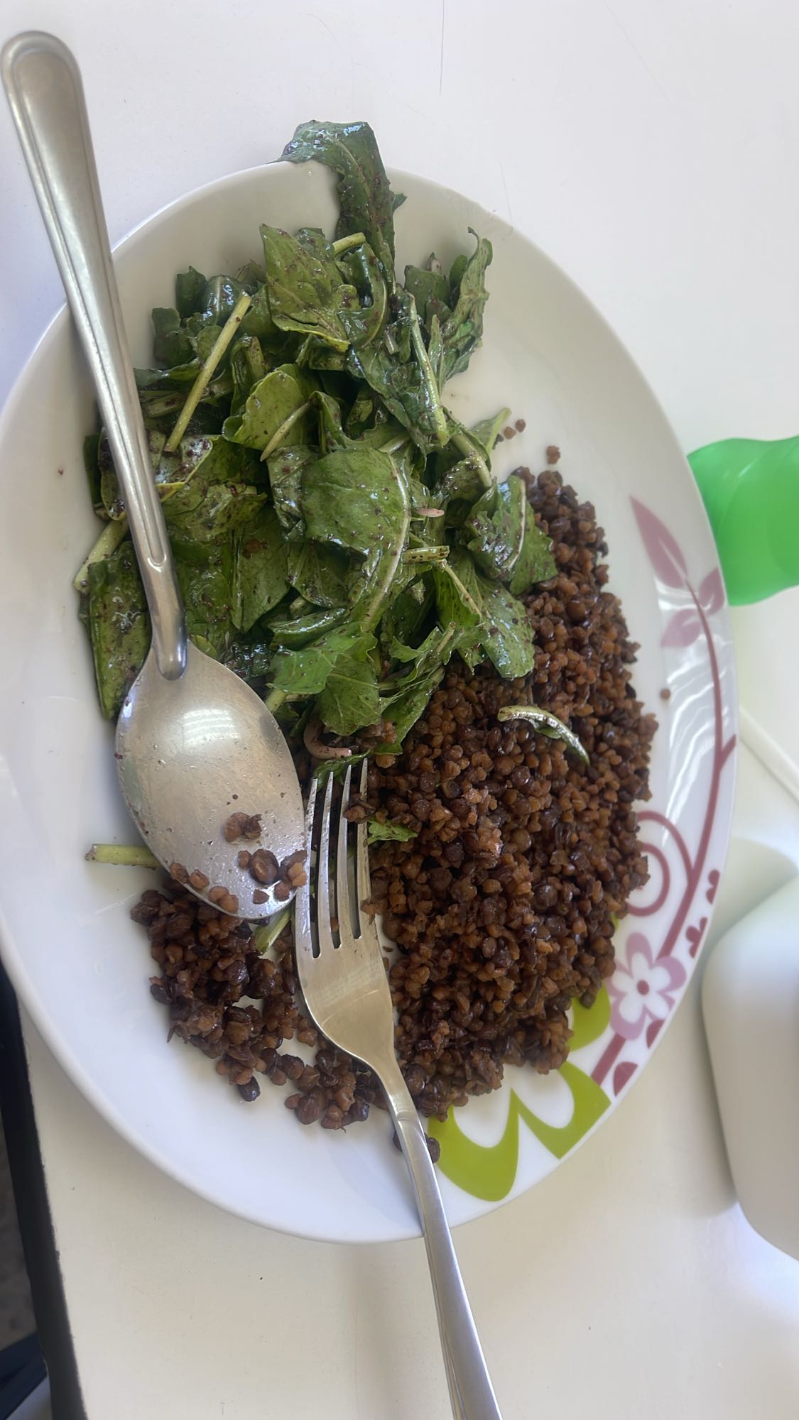 Lentils and Green Salad