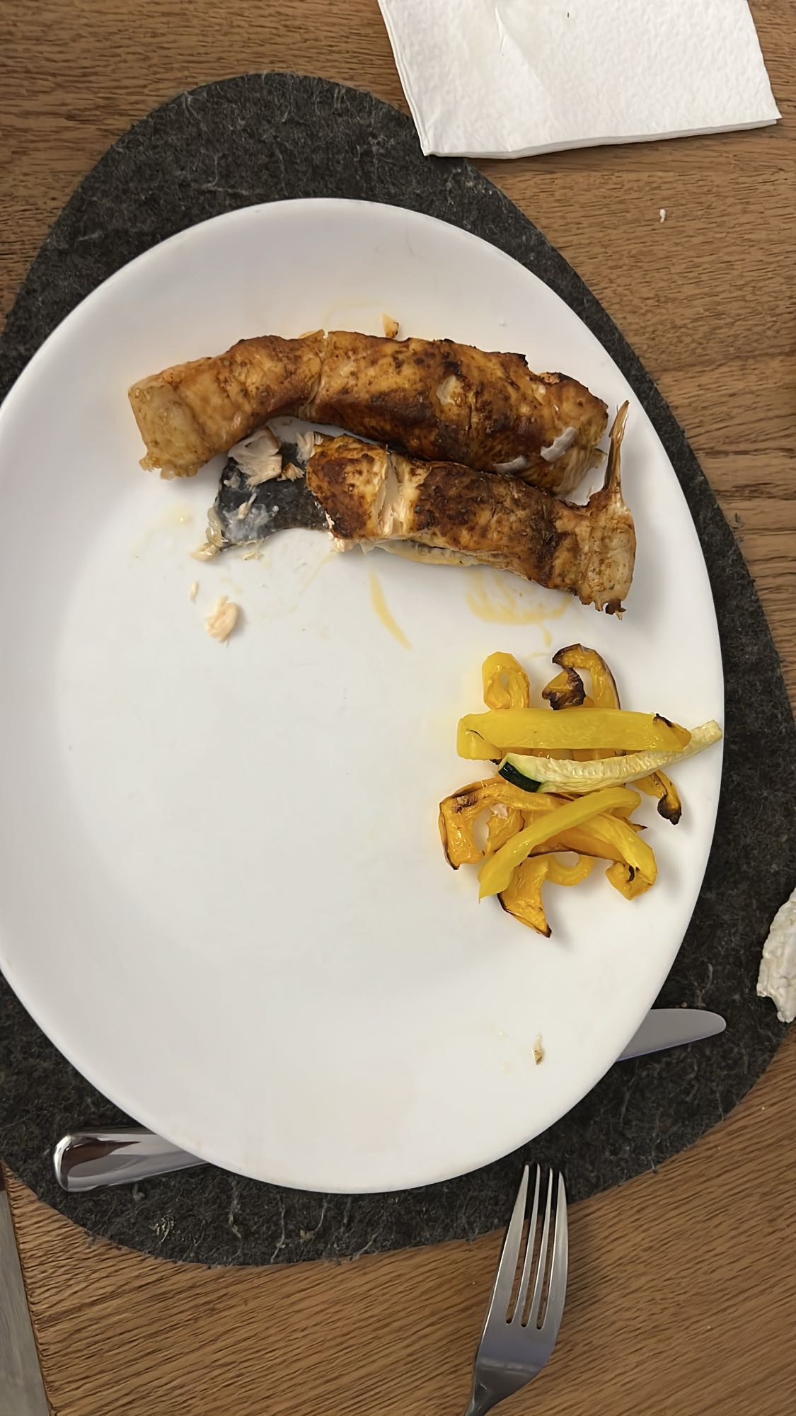 Salmone con verdure