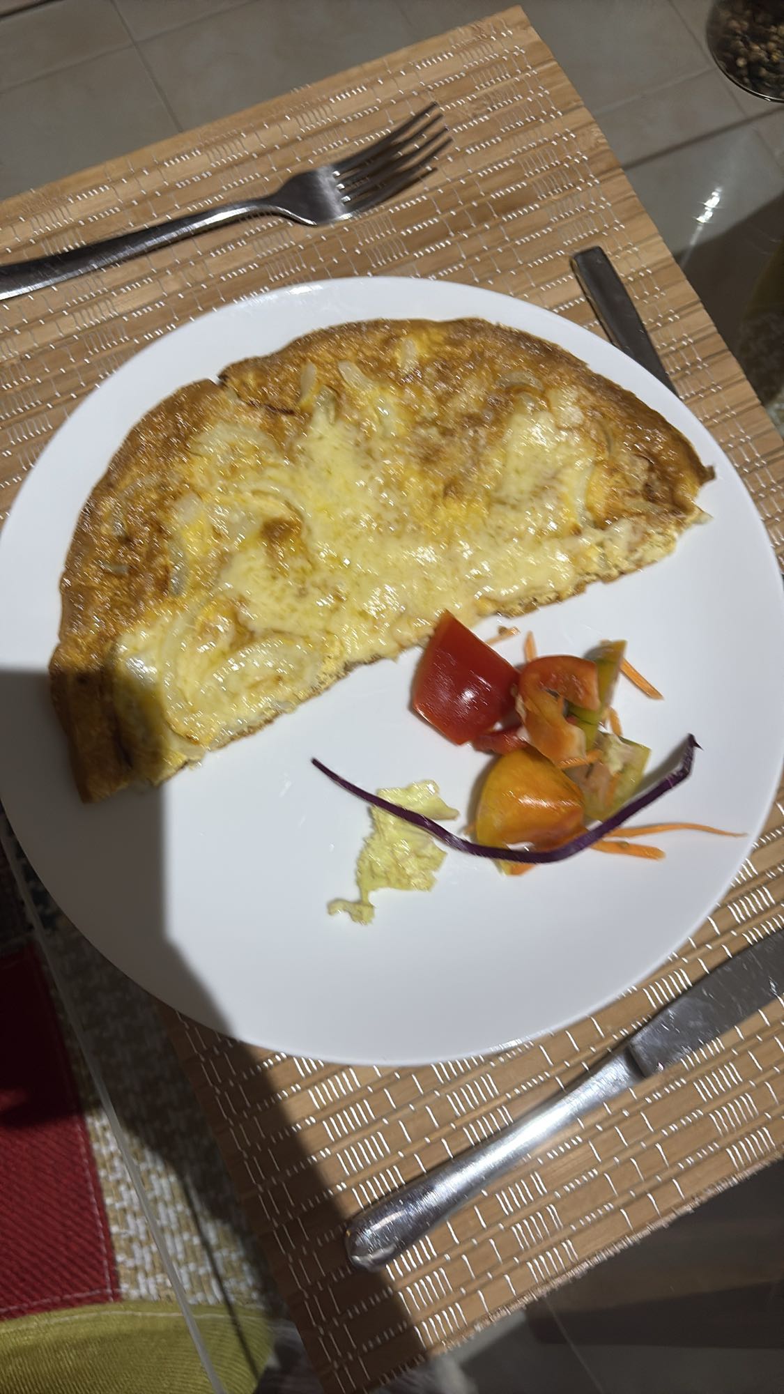 Cheese Omelette Plate