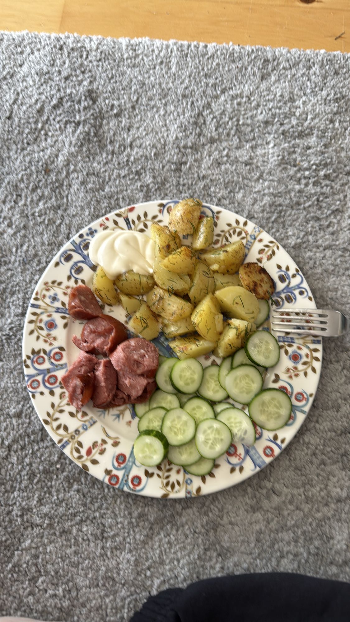Sausage Potatoes Plate