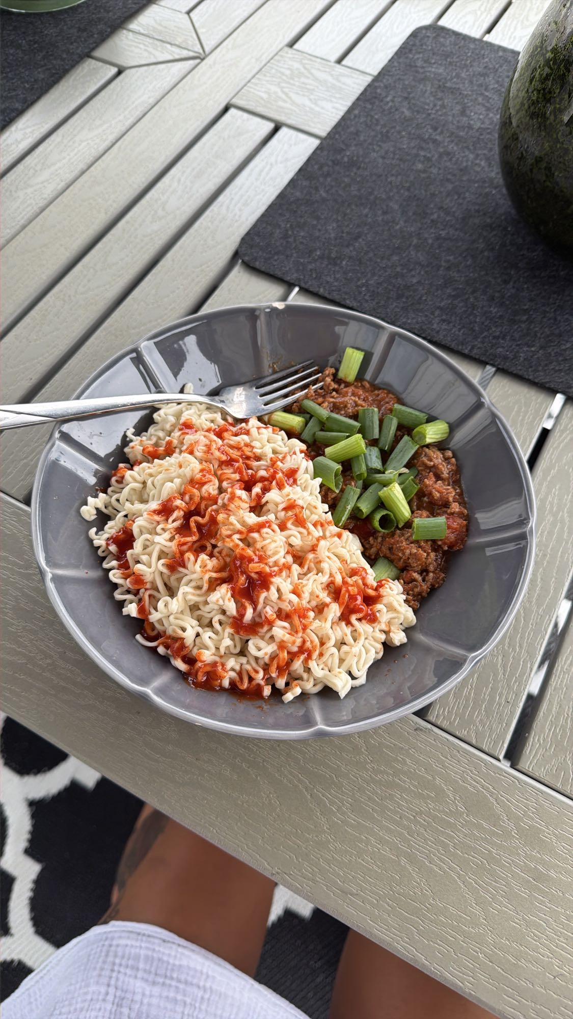 Nudlar med köttfärssås