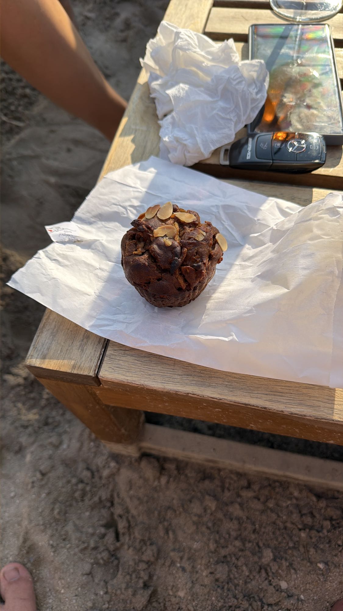 Sugar Free Gluten Free Chocolate Almond Muffin