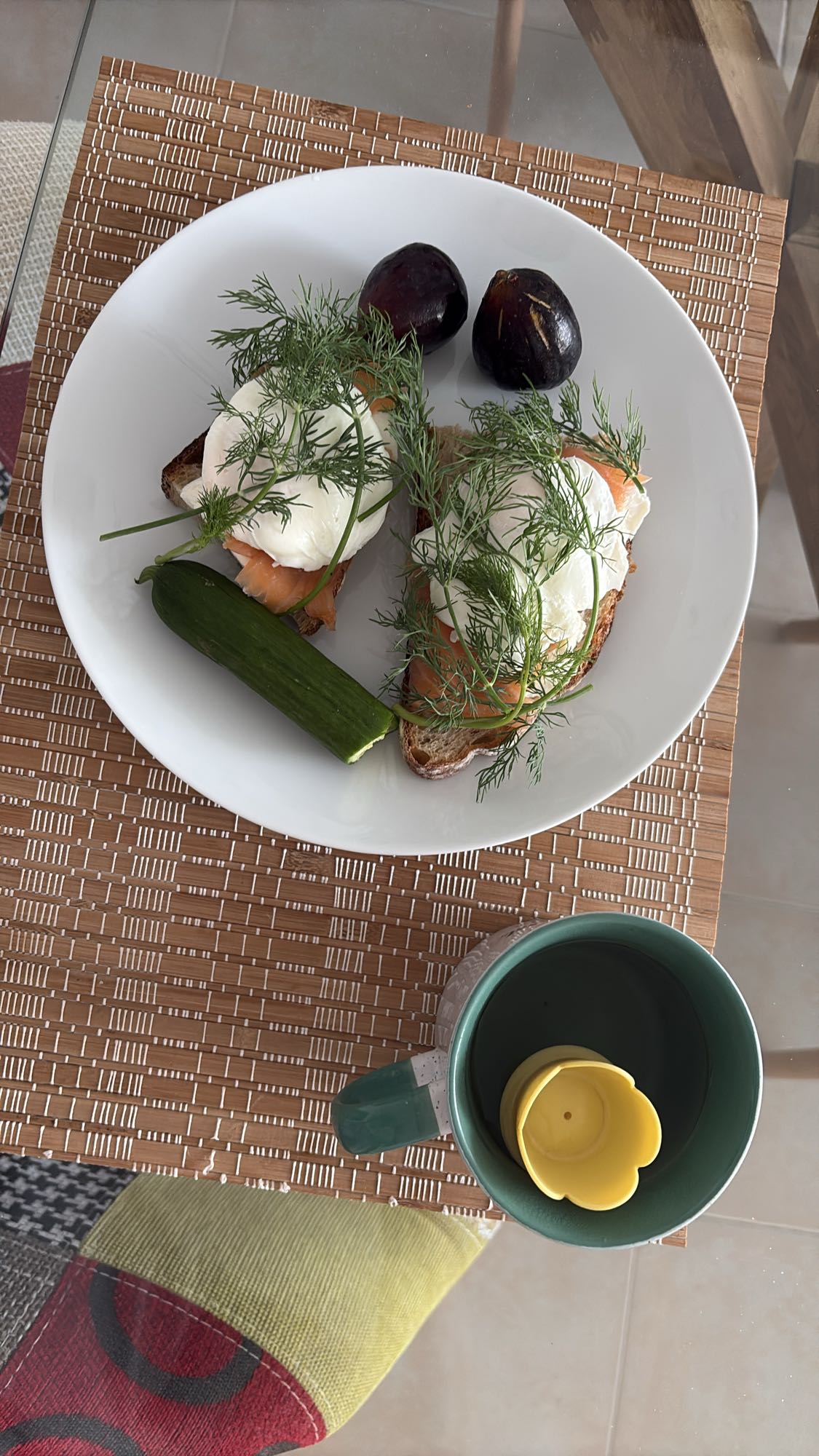 Salmon Egg Toast Plate with Ricotta