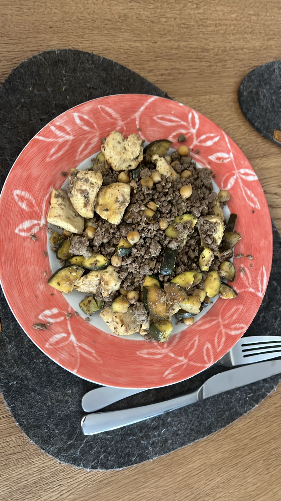 Pollo manzo e zucchine