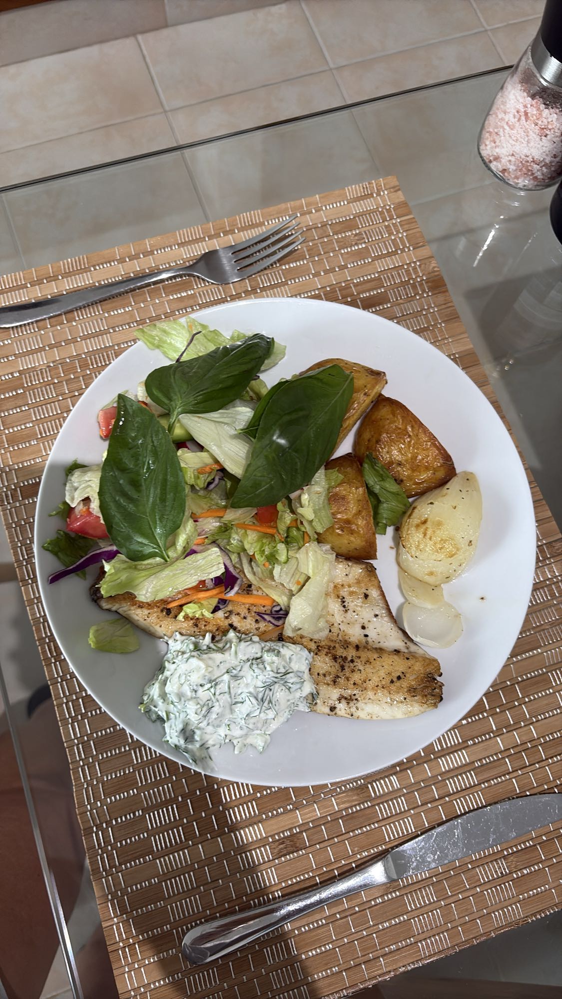 Fish Salad Plate