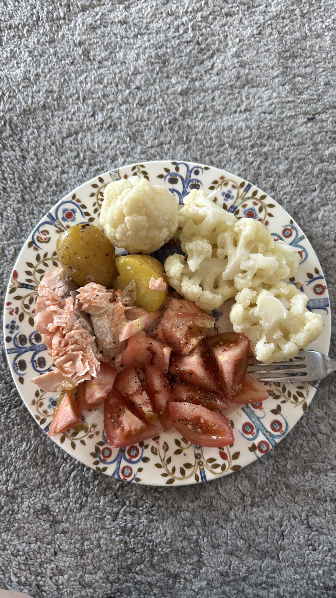 Salmon Veg Plate