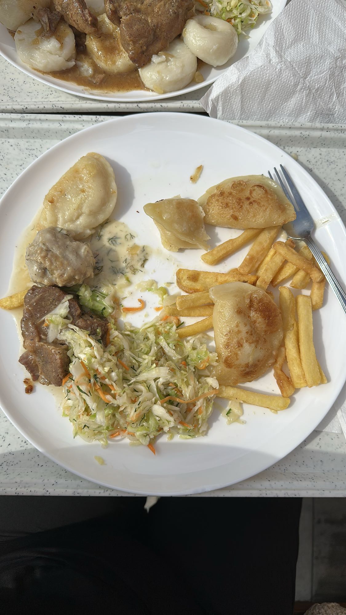 Pierogi z frytkami