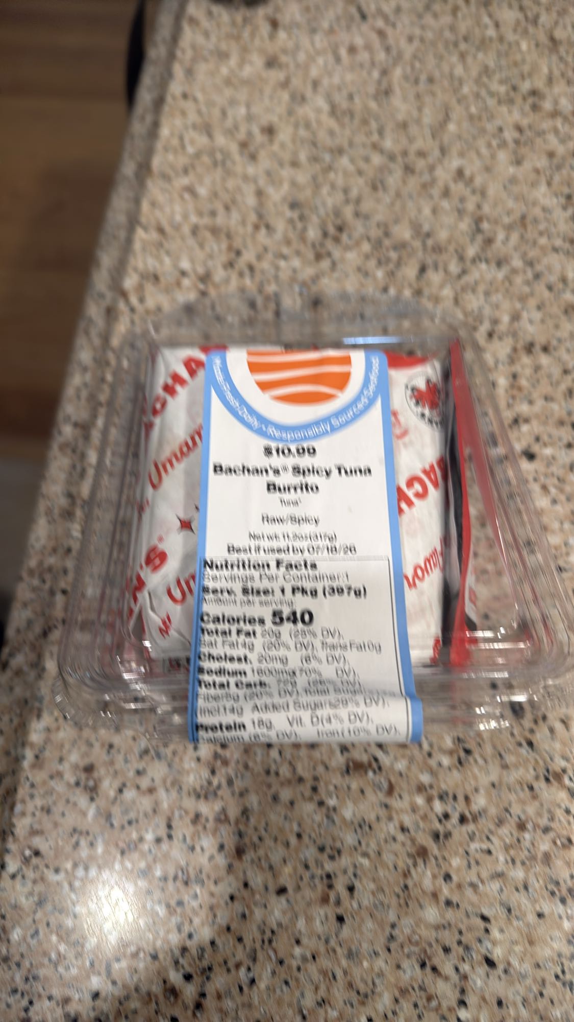 Spicy Tuna Burrito