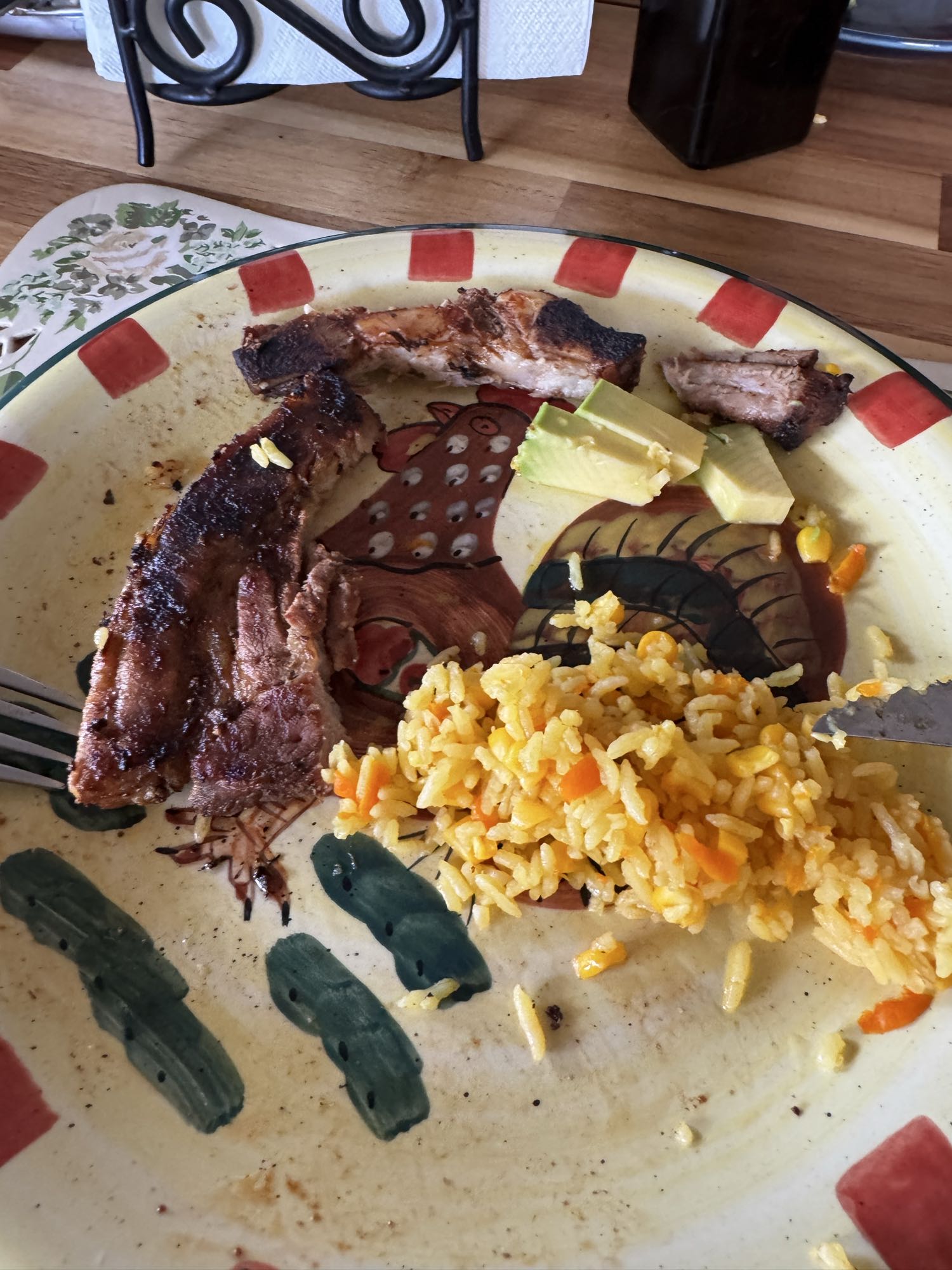 Costillas con arroz