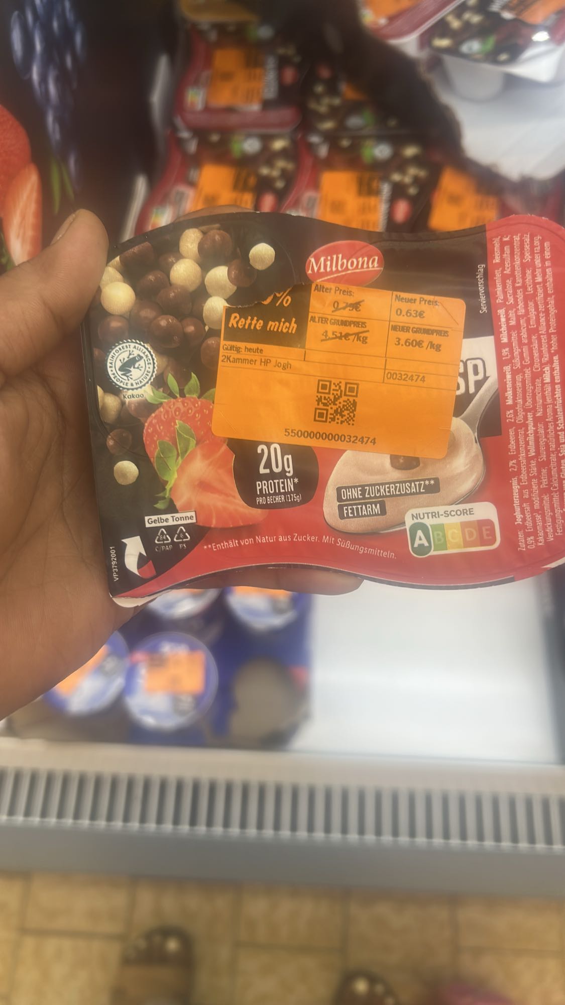 Protein Joghurt Erdbeere