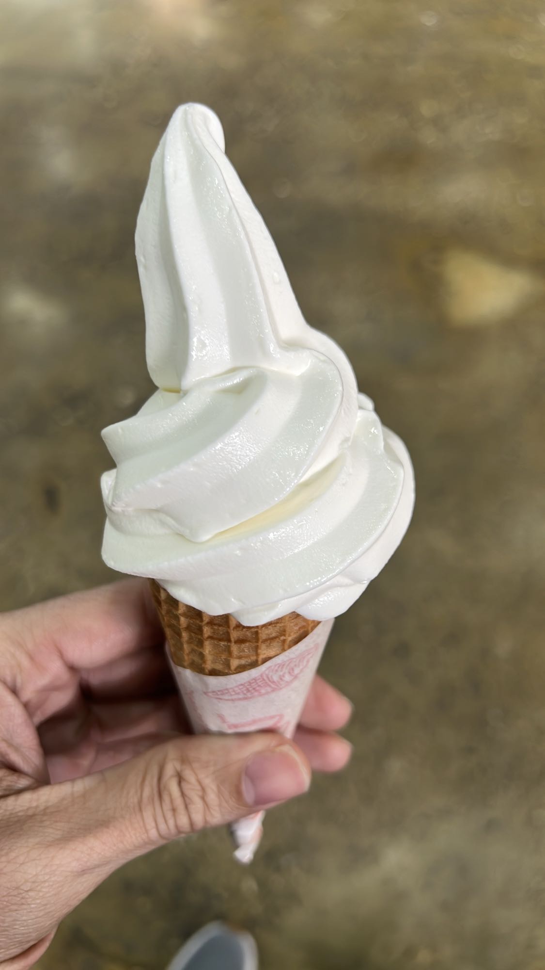 helado suave de vainilla