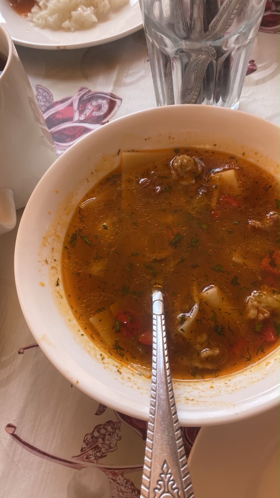 овощной суп с мясом