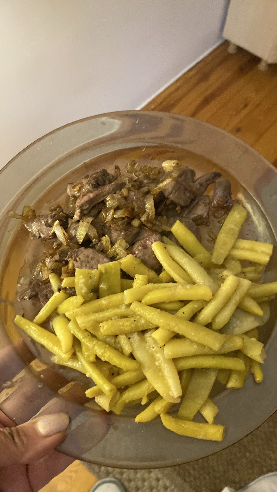 Wątróbka z fasolką