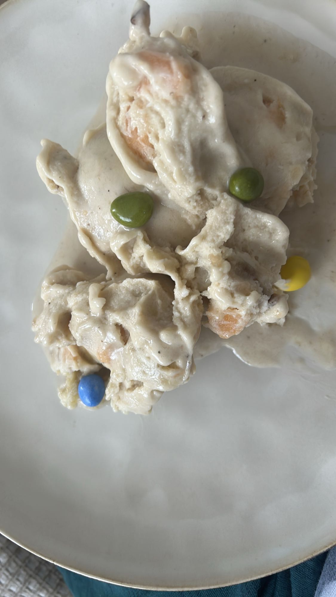 ravioles con crema