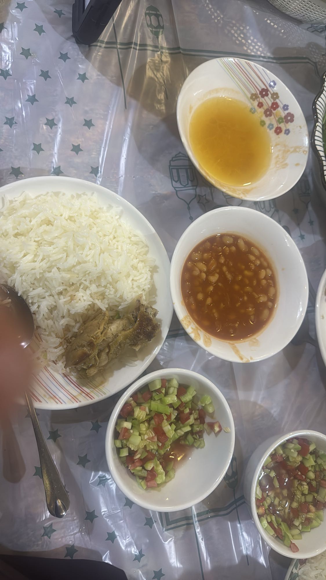 Ris med kyckling och bönor