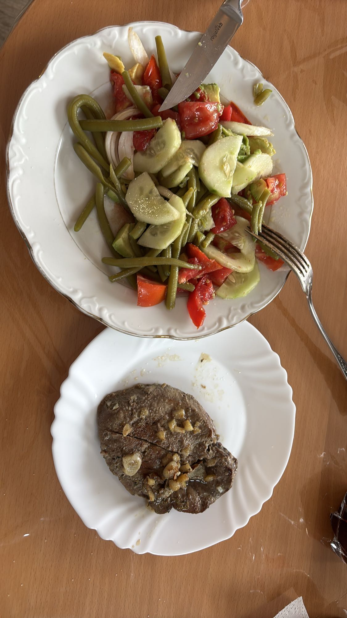 Foie de veau et salade mixte